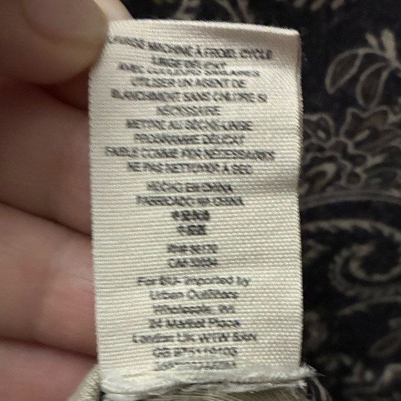 Free People Ponte de Roma Brown Paisley Floral Skater Dress S - Picture 12 of 13